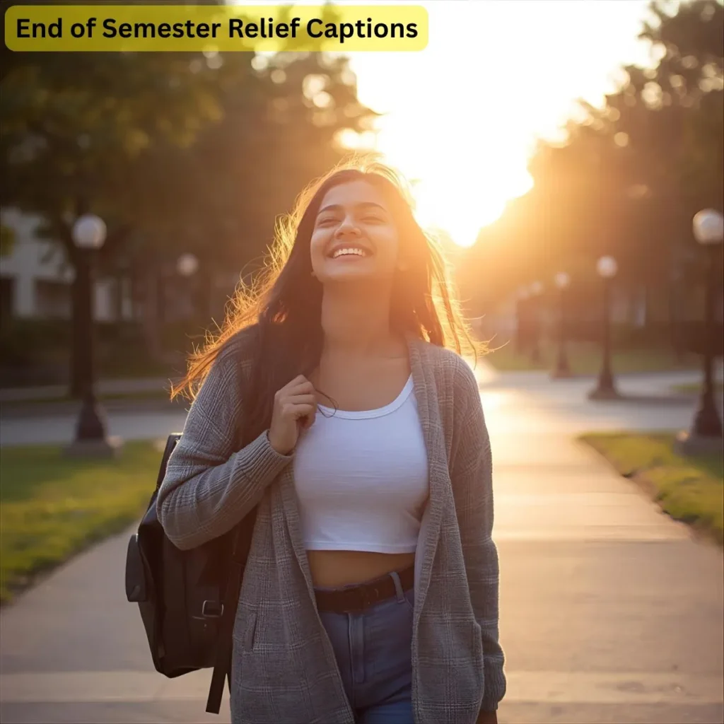 End of Semester Relief Captions