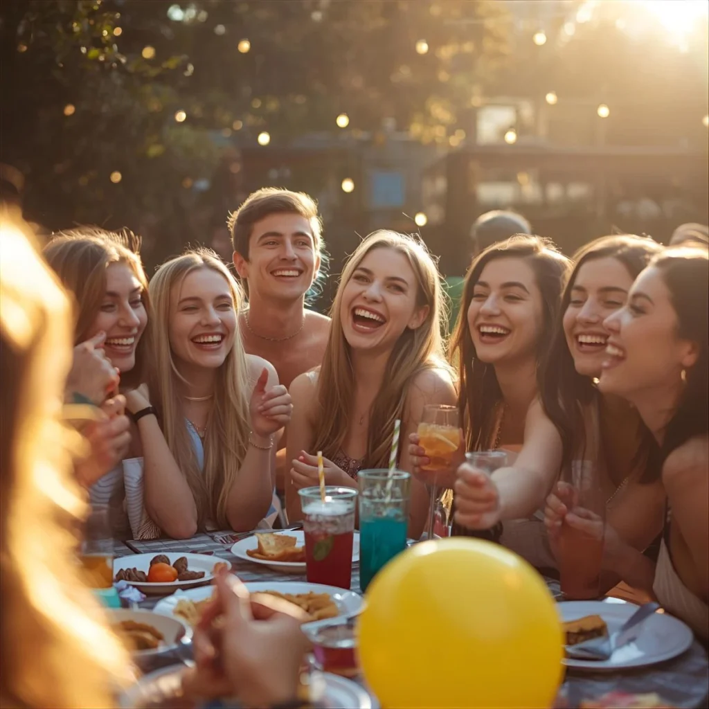 Fun and Happy Friend Gathering Captions