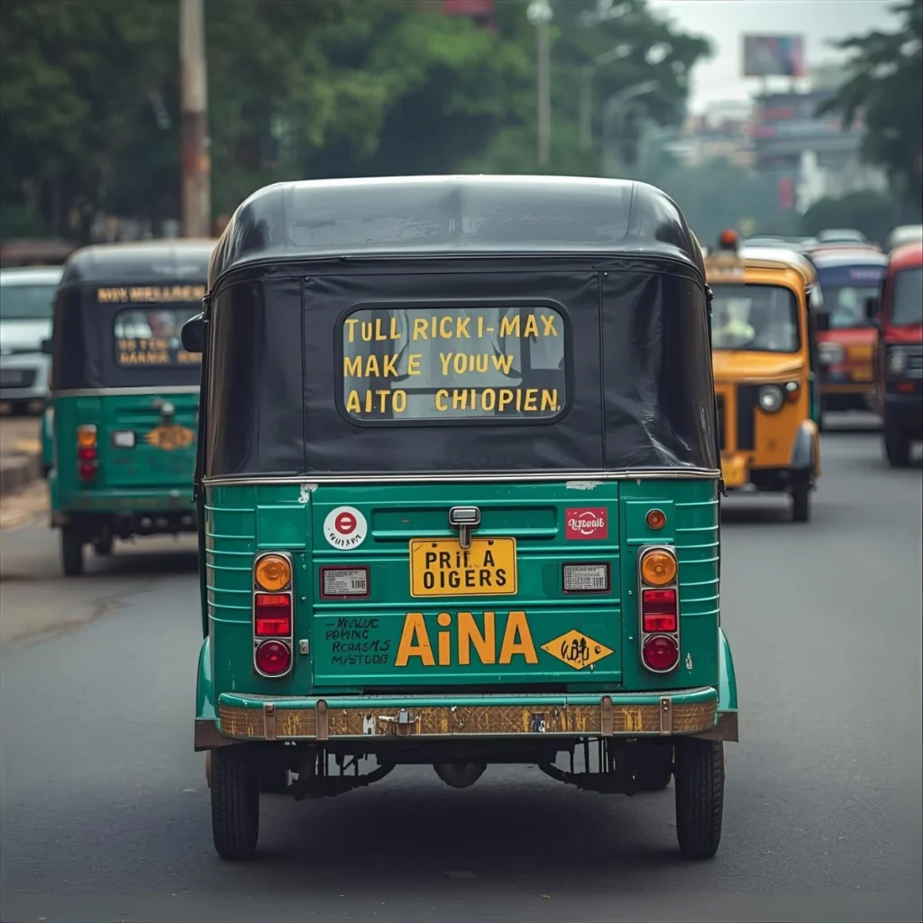 Fun and Quirky Auto Rickshaw Captions