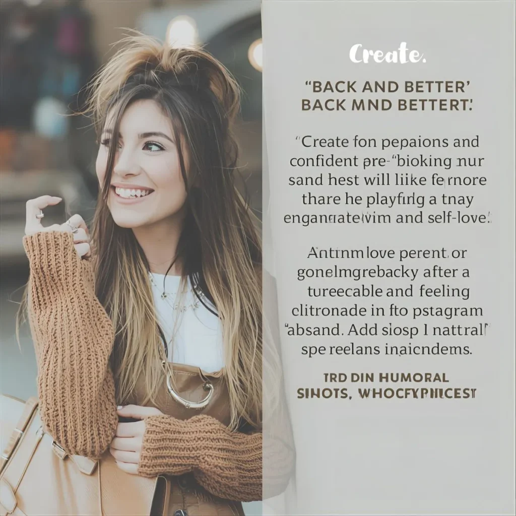 Funny "Back and Better" Captions 