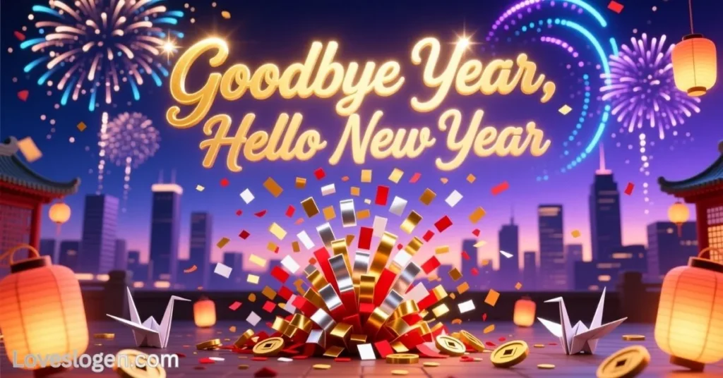 Goodbye Year, Hello New Year Captions 