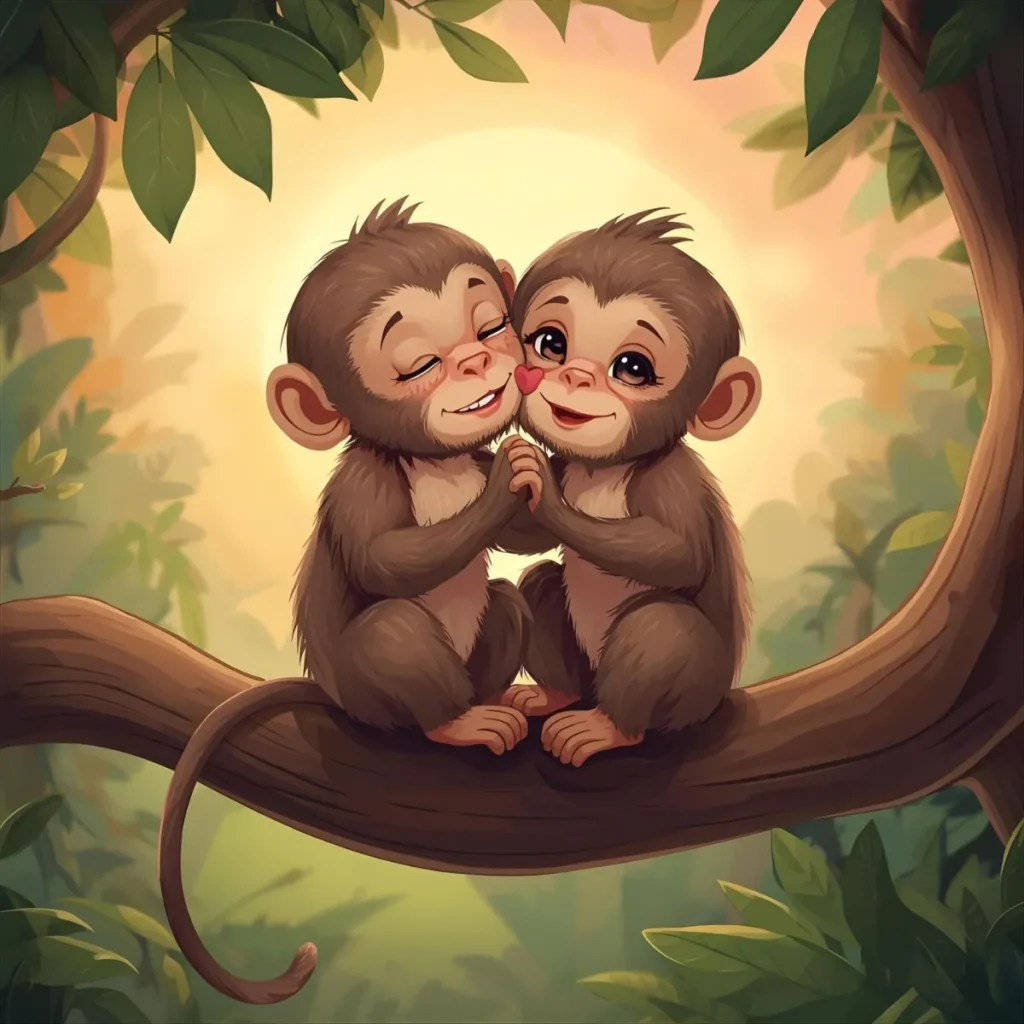 monkey-love-captions