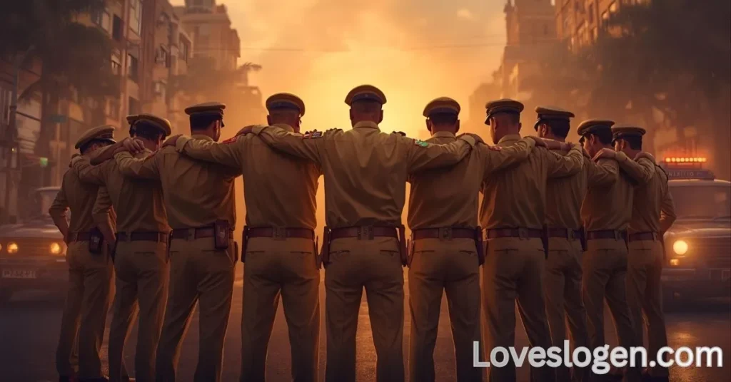 Police Brotherhood Captions