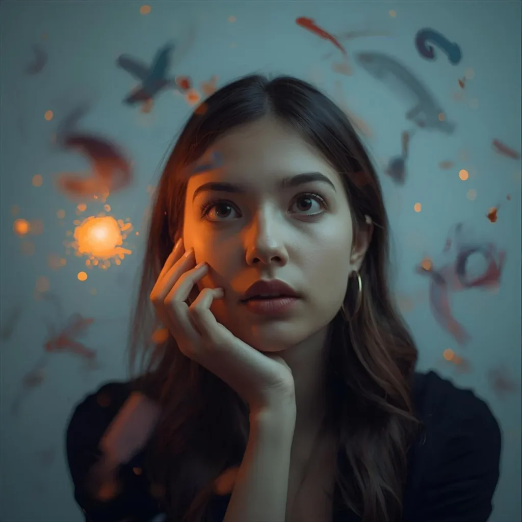 Creative and Artistic Thinking Pose Captions 🎭