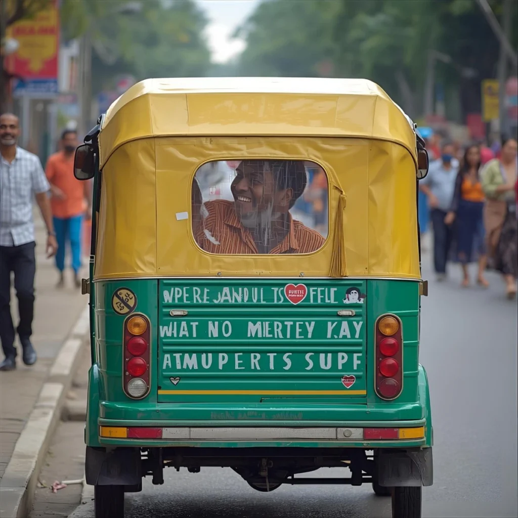 Funny Auto Rickshaw Captions