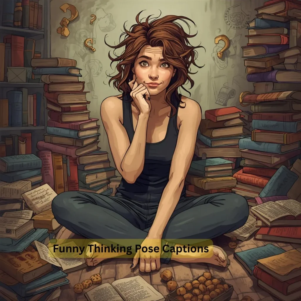 Funny Thinking Pose Captions