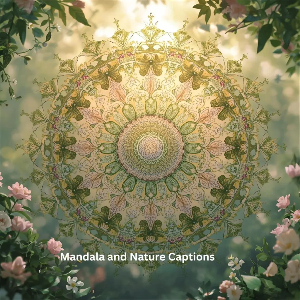 Mandala and Nature Captions