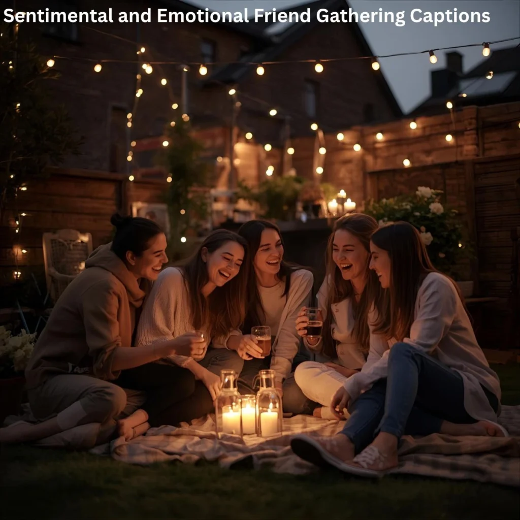 Sentimental and Emotional Friend Gathering Captions