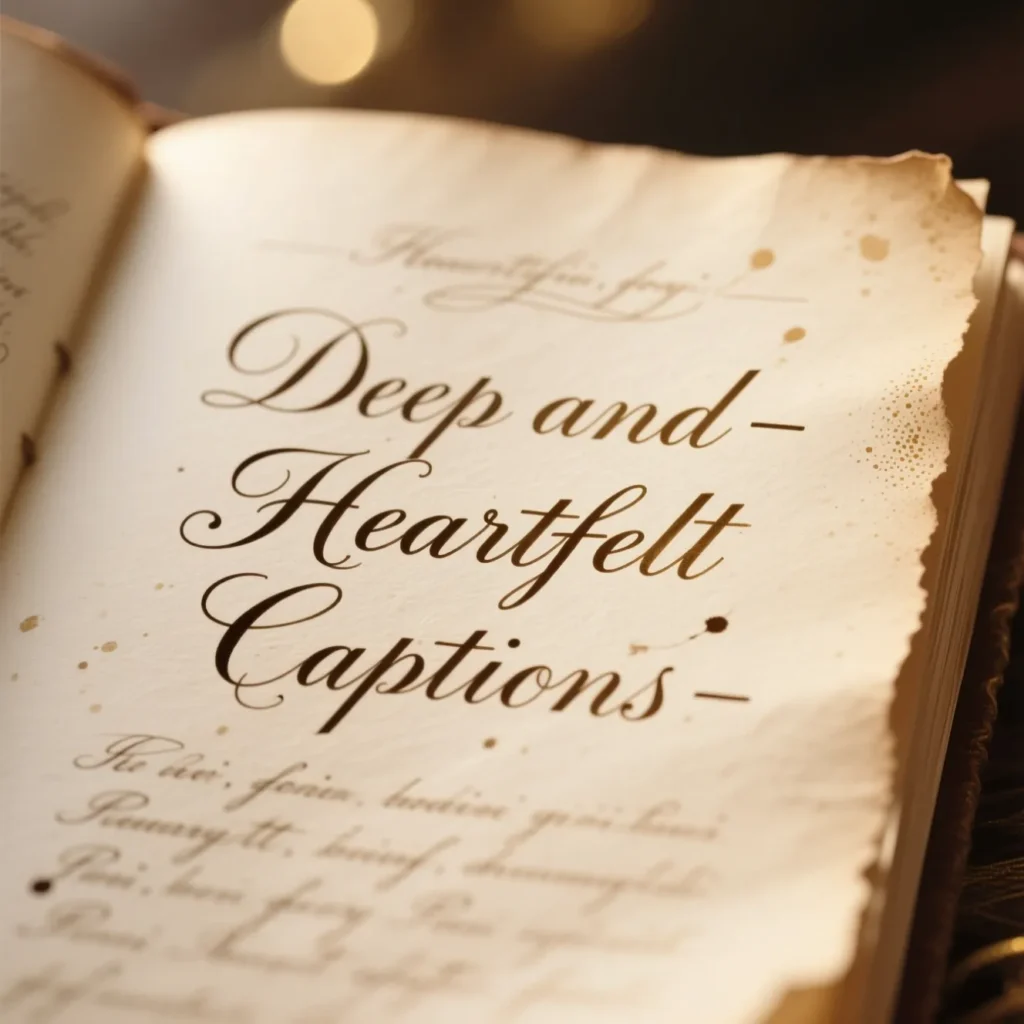 Deep and Heartfelt Captions