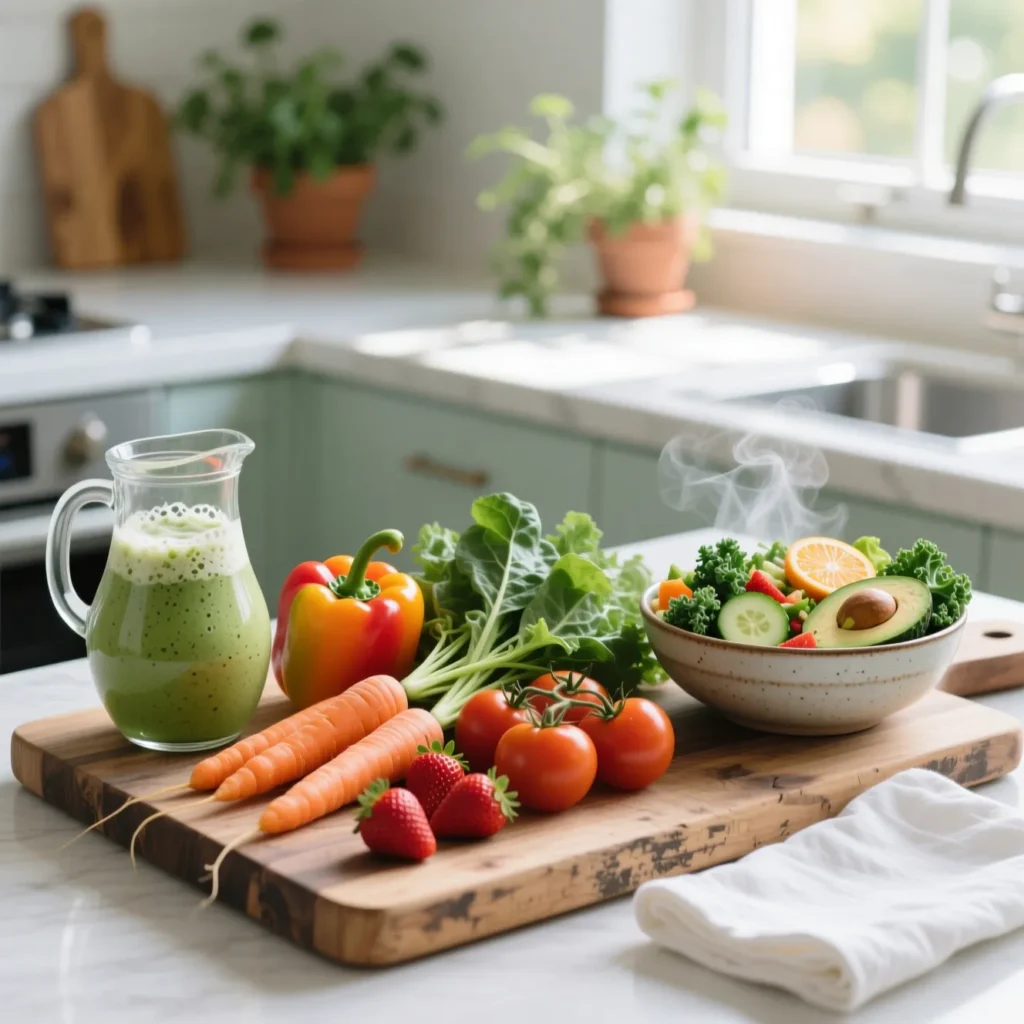 Healthy & Fresh Cooking Captions