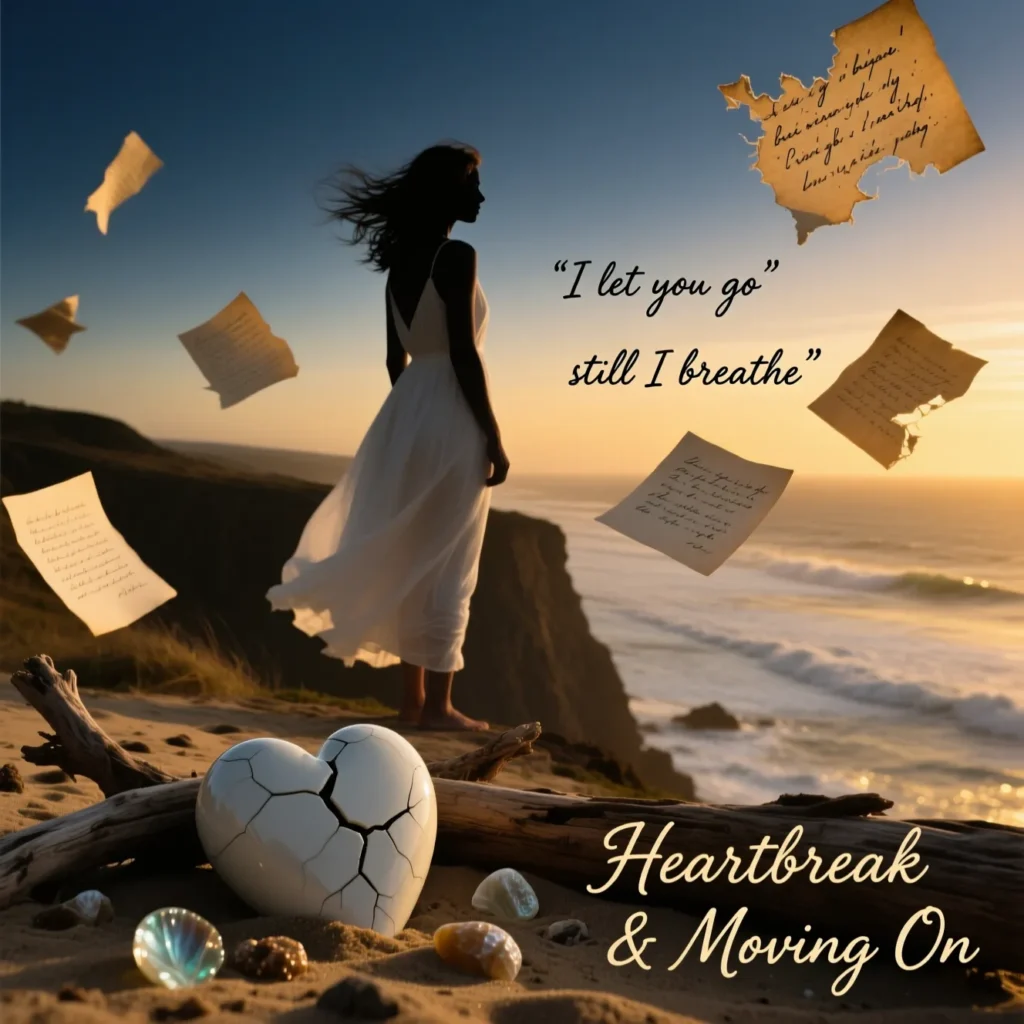 Heartbreak & Moving On Poetry Captions for Letting Go