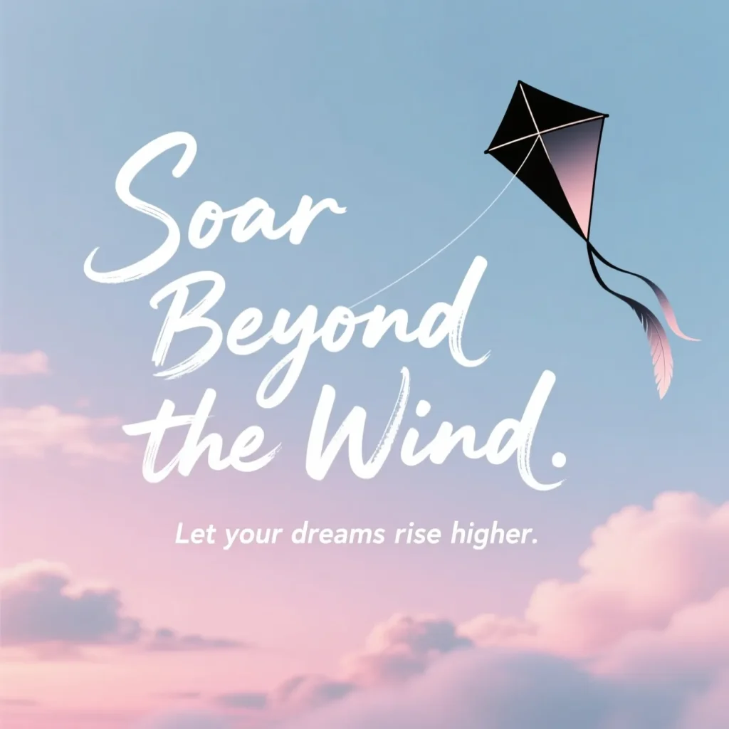 Inspirational Kite Flying Captions