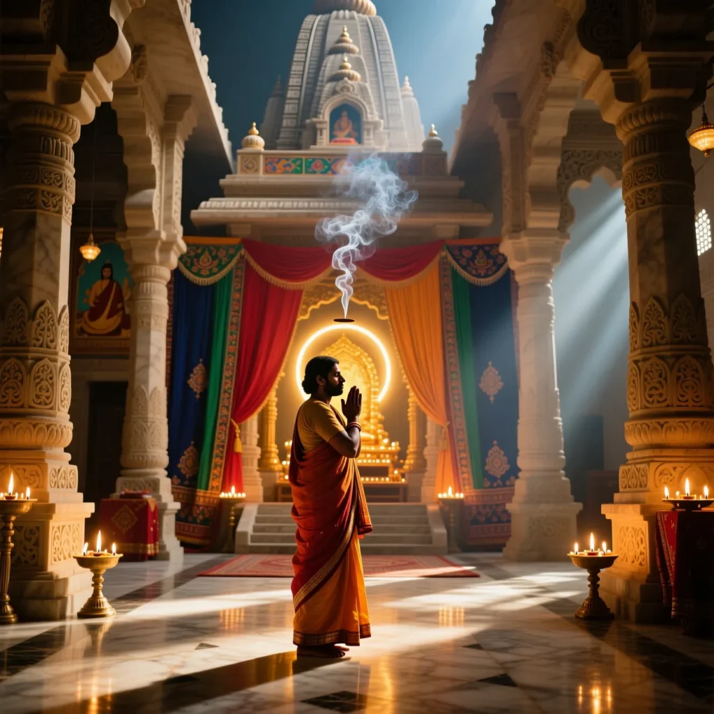 Meaningful & Devotional Mandir Captions