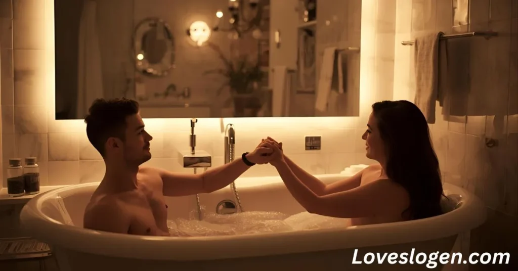 Romantic or Couple Bathroom Captions