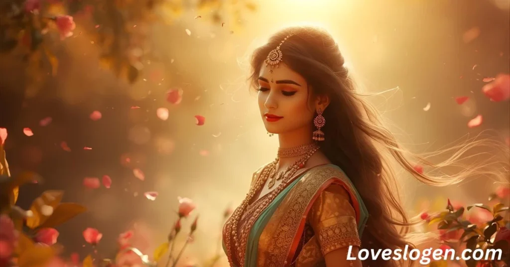 Romantic Radha Captions