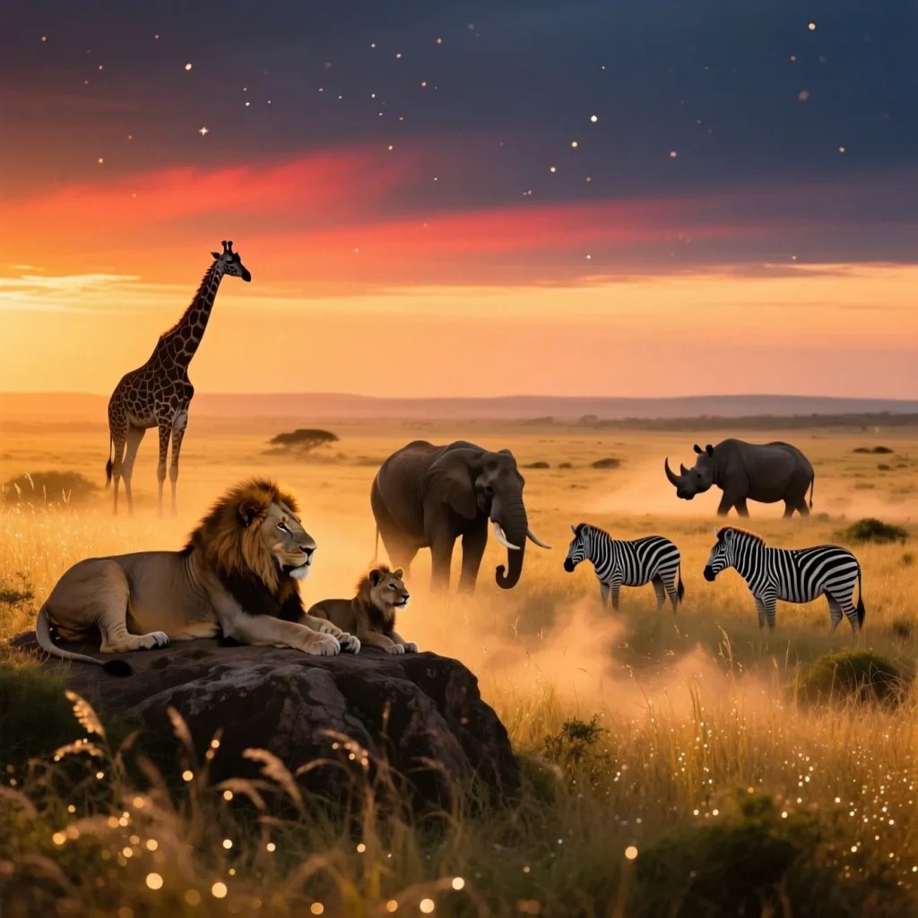 Safari Captions for Animals & Wildlife