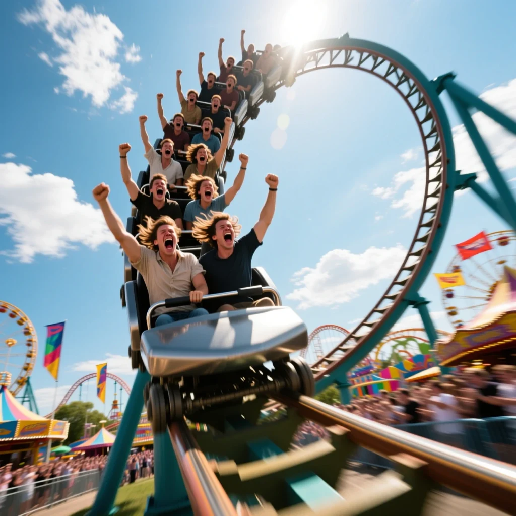 Thrilling Ride Captions