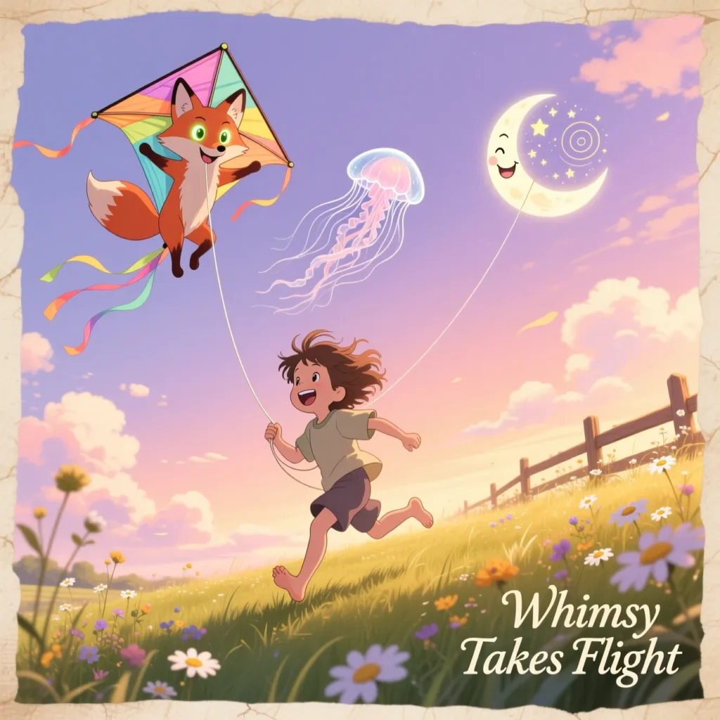 Whimsical and Playful Kite Flying Captions