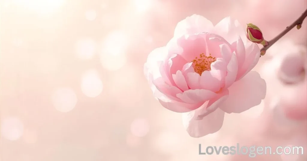 Aesthetic & Gentle Pink Flower Captions