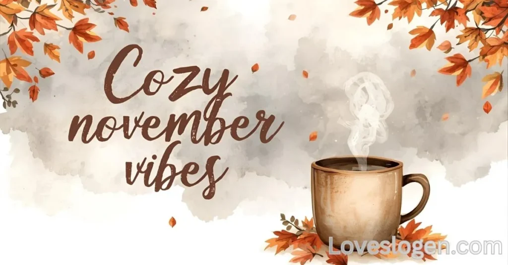 Cozy November Vibes Captions