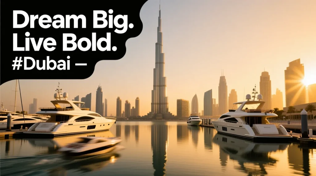300+Dubai Captions for Instagram 2026 Travel, Fun & Luxury Moments