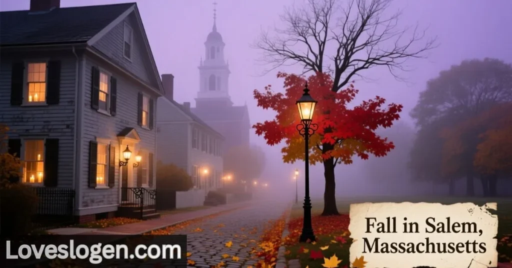 Fall in Salem Massachusetts Captions