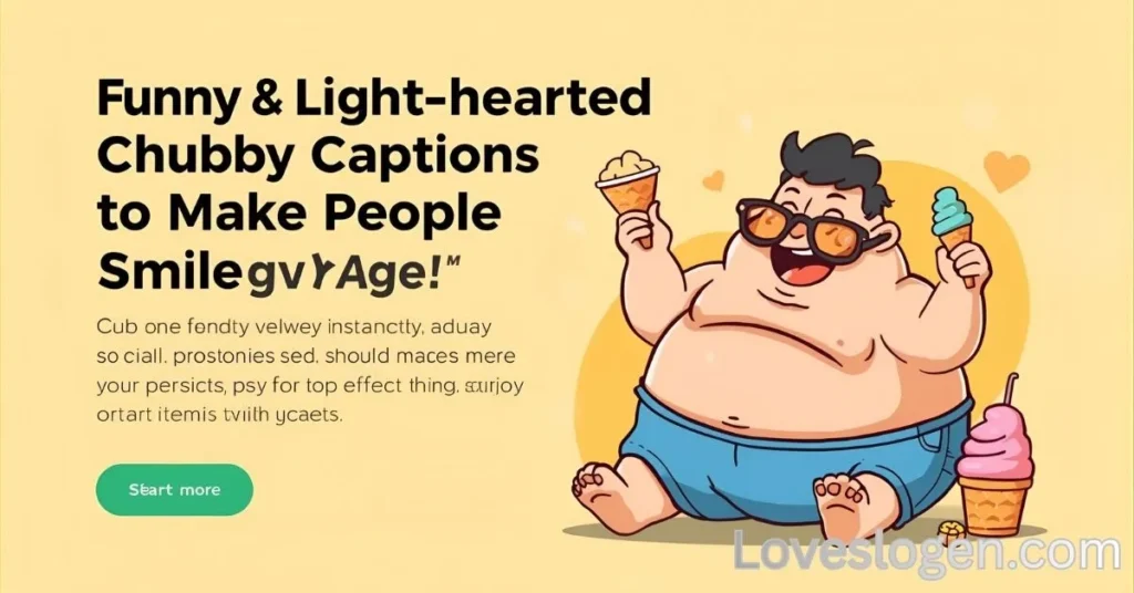 Funny & Light‑Hearted Chubby Captions to Make People Smile