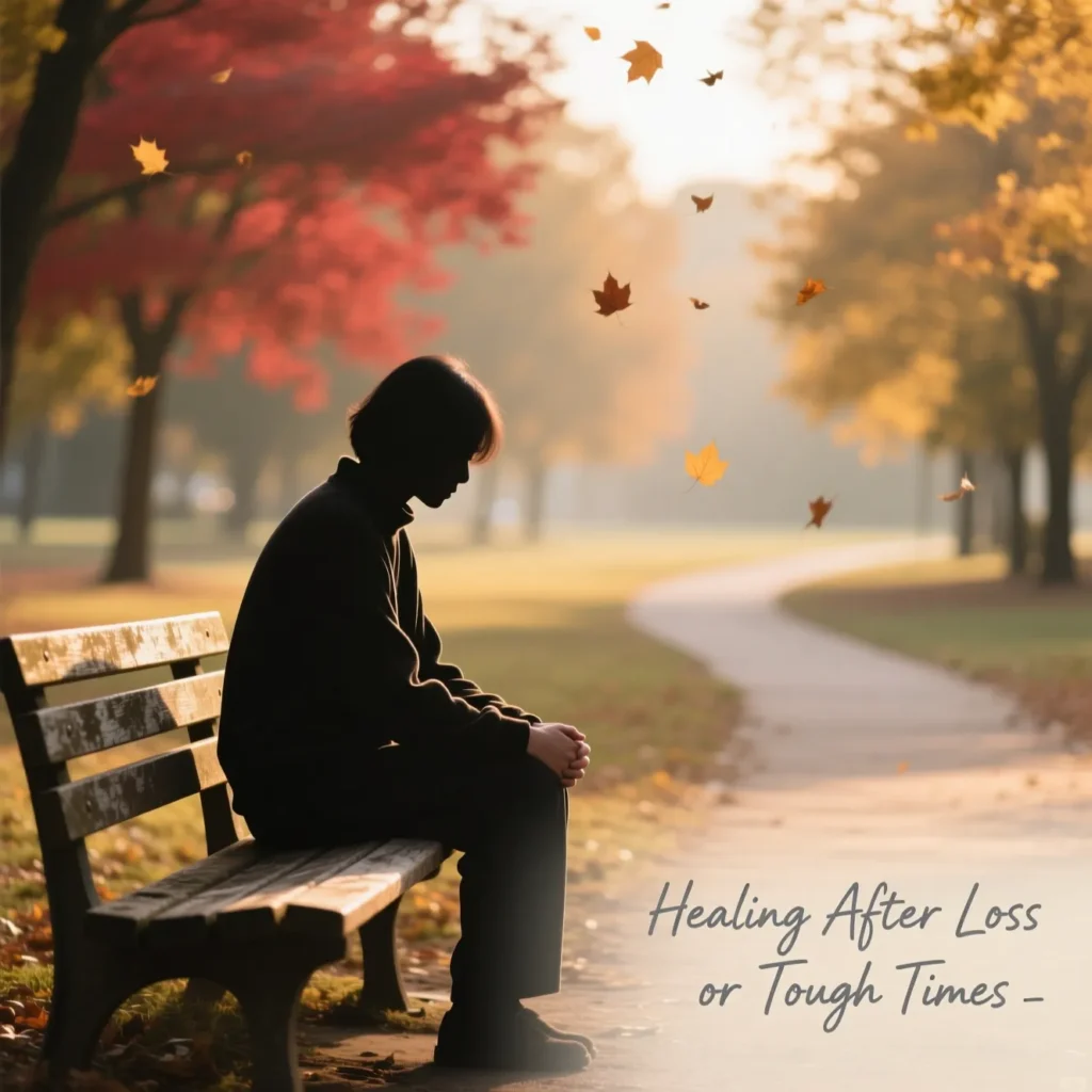 Healing After Loss or Tough Times Captions