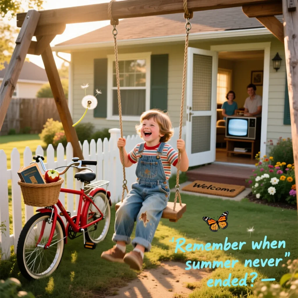 Nostalgic Childhood Captions