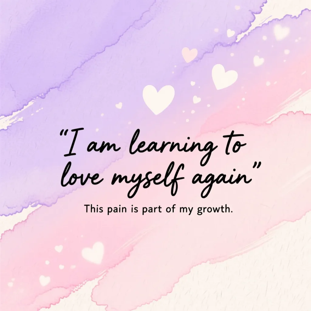 Post Breakup Healing Captions