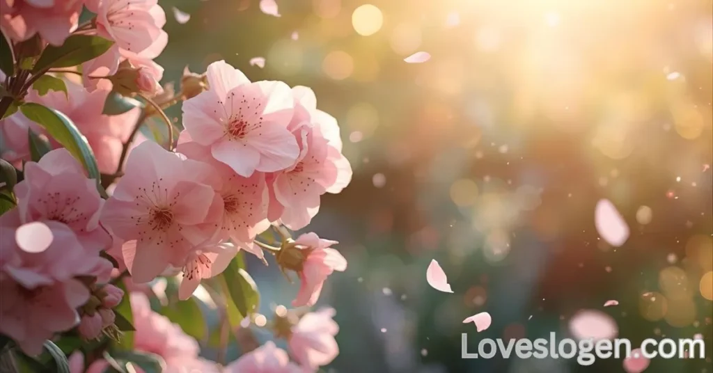 Romantic & Sweet‑Hearted Pink Flower Captions